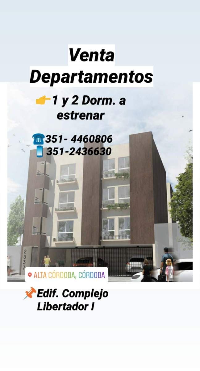 Venta DEPARTAMENTO en Edif. complejo Libertador I B° Alta Córdoba, Calle Martín Alonso Pinzón - Imagen 1