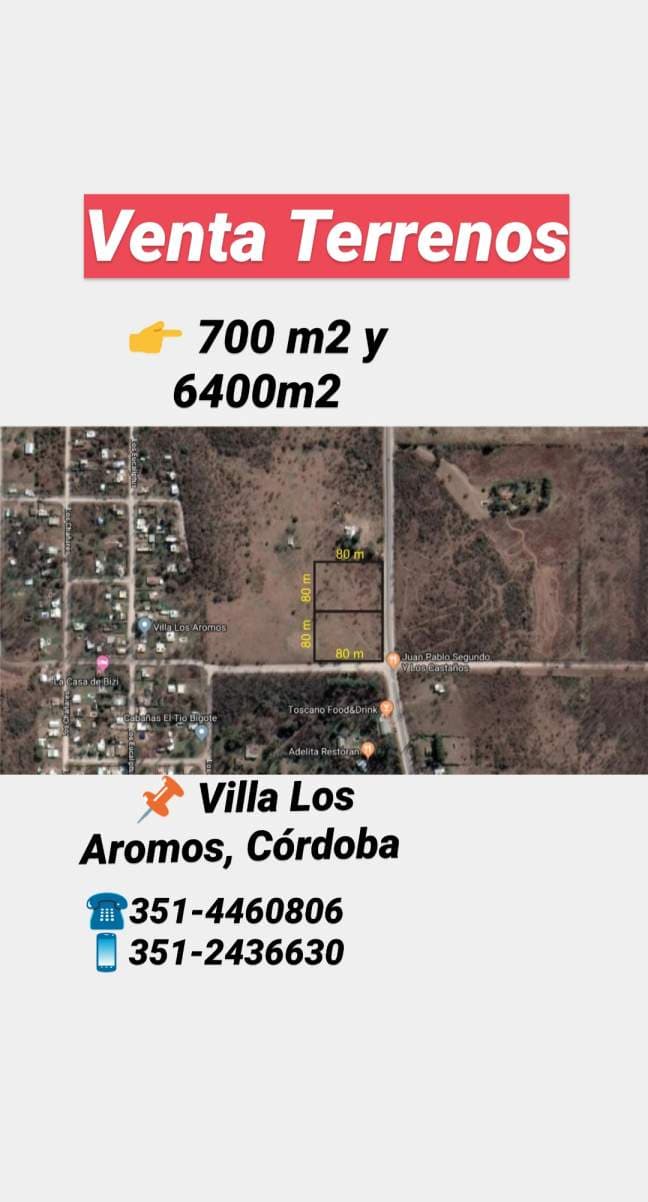 Venta Lotes en Villa Los Aromos, próximo a Alta Gracia, Córdoba - Imagen 1