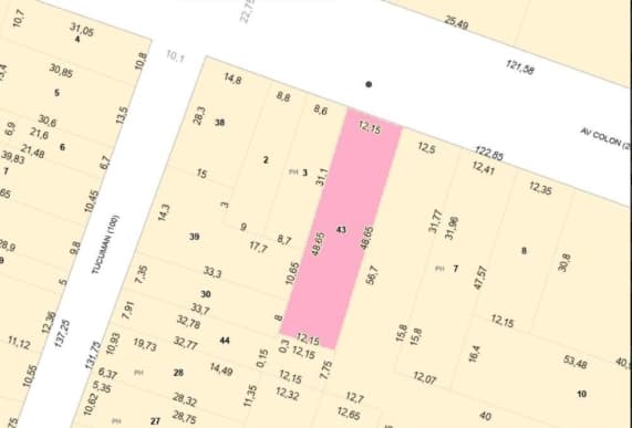 Terreno en venta sobre Av. Colón  Centro de Córdoba Capital - Imagen 1