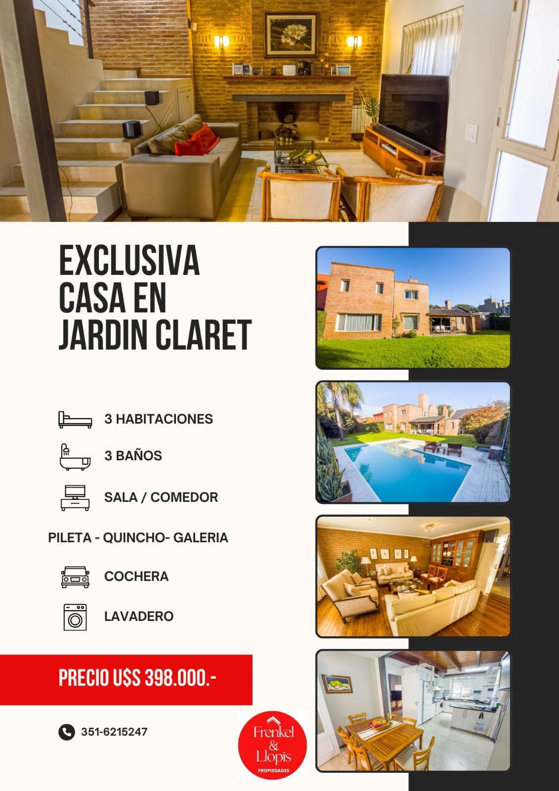 EXCLUSIVA CASA EN JARDÍN CLARET  CÓRDOBA - Imagen 1